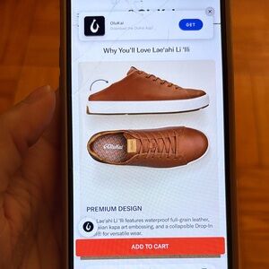 OluKai Lae'ahi Li 'Ili Brown Men's Shoes